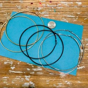 Silver Hoops